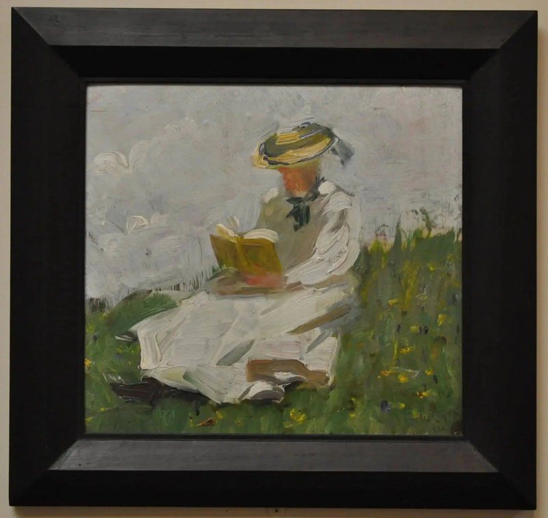Vrouw die in het groen leest - Franz Marc
