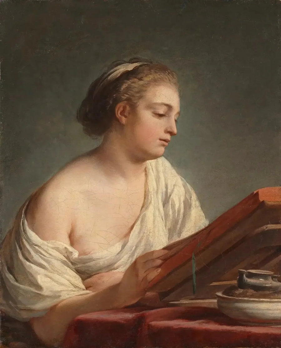 Vrouw die leest - Nicolas-Bernard Lépicié