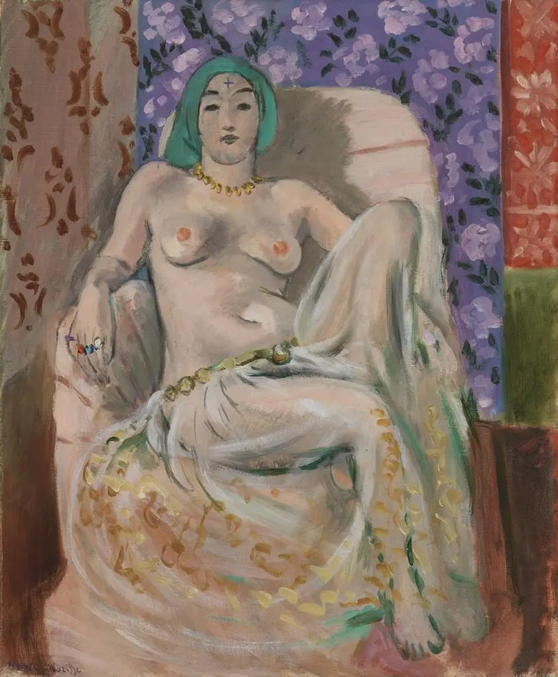 Moors vrouw (De opgetrokken knie) [Moors vrouw (De opgetrokken knie)] - Henri Matisse