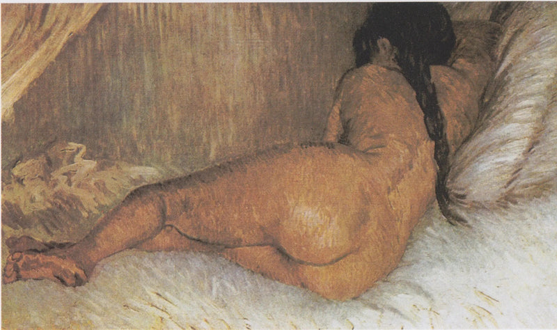 Naakte vrouw liggend, gezien van achteren - Vincent van Gogh