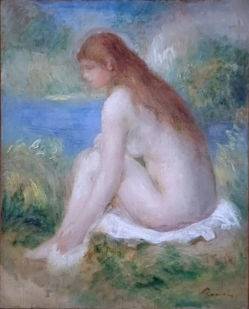 Naakte vrouw zittend - Pierre-Auguste Renoir