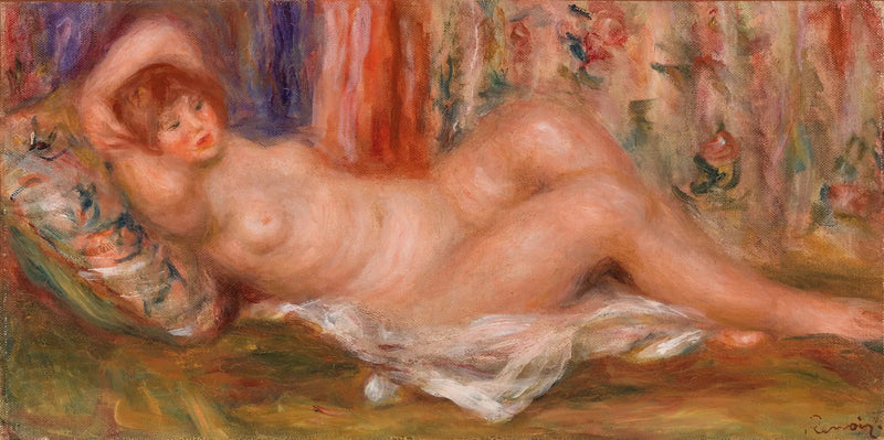 Naakte vrouw liggend op haar rug - Pierre-Auguste Renoir
