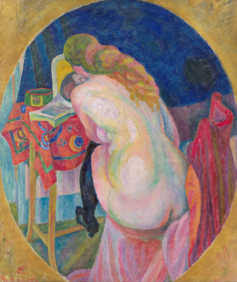 Naakte vrouw die leest - Robert Delaunay