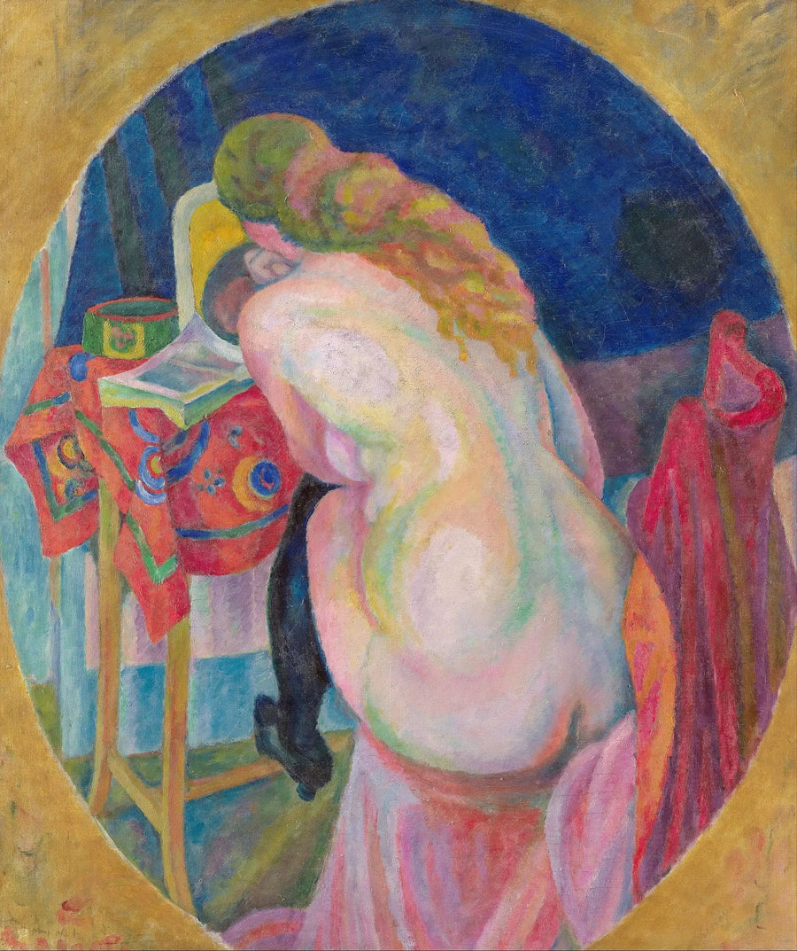 Naakte vrouw die leest - Robert Delaunay