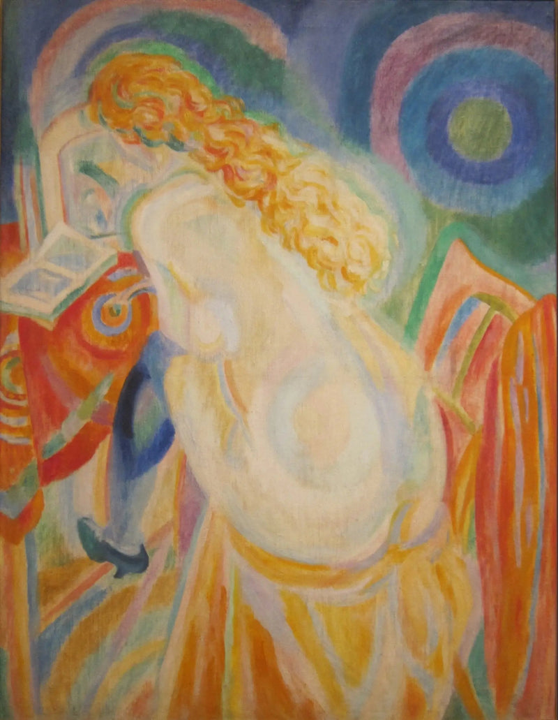 Naakte vrouw die leest - Robert Delaunay