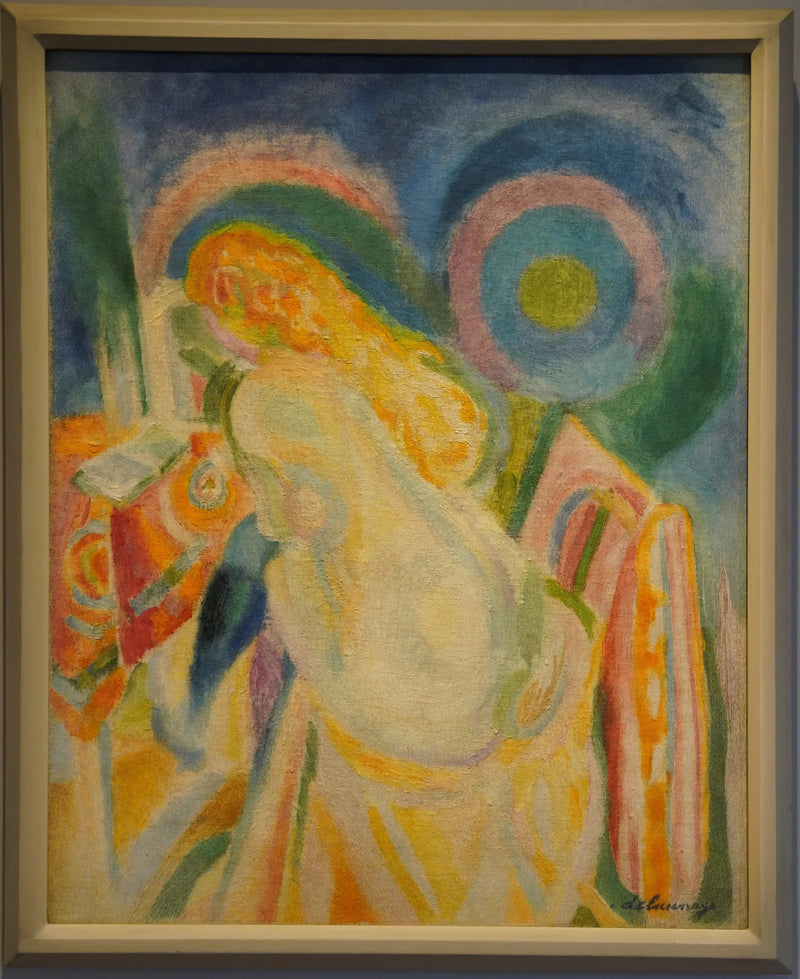 Naakte vrouw die leest - Robert Delaunay