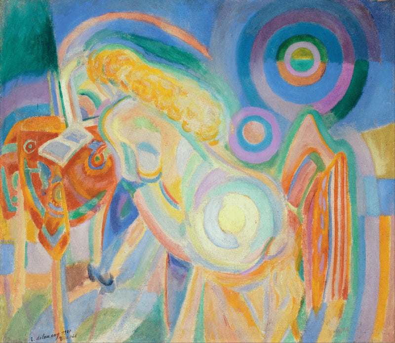 Naakte vrouw die leest - Robert Delaunay