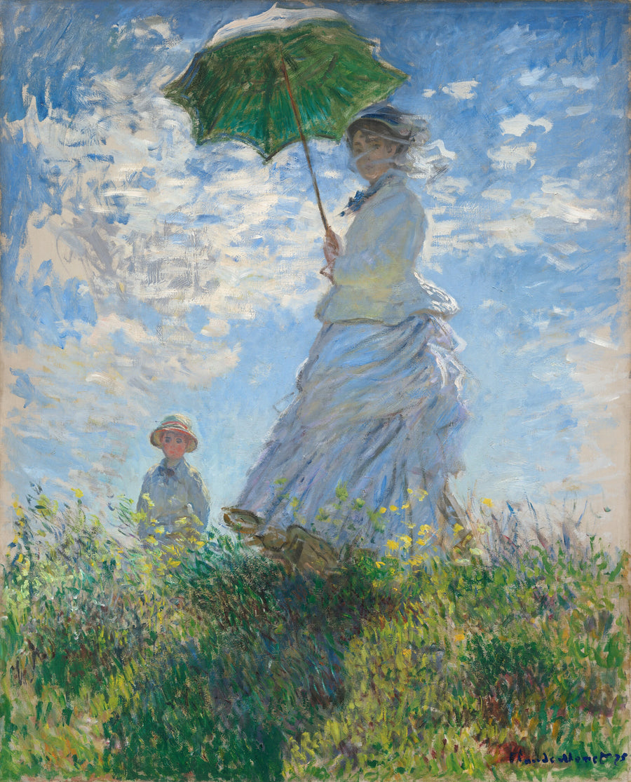 La Femme au parasol – Madame Monet et son fils – Claude Monet