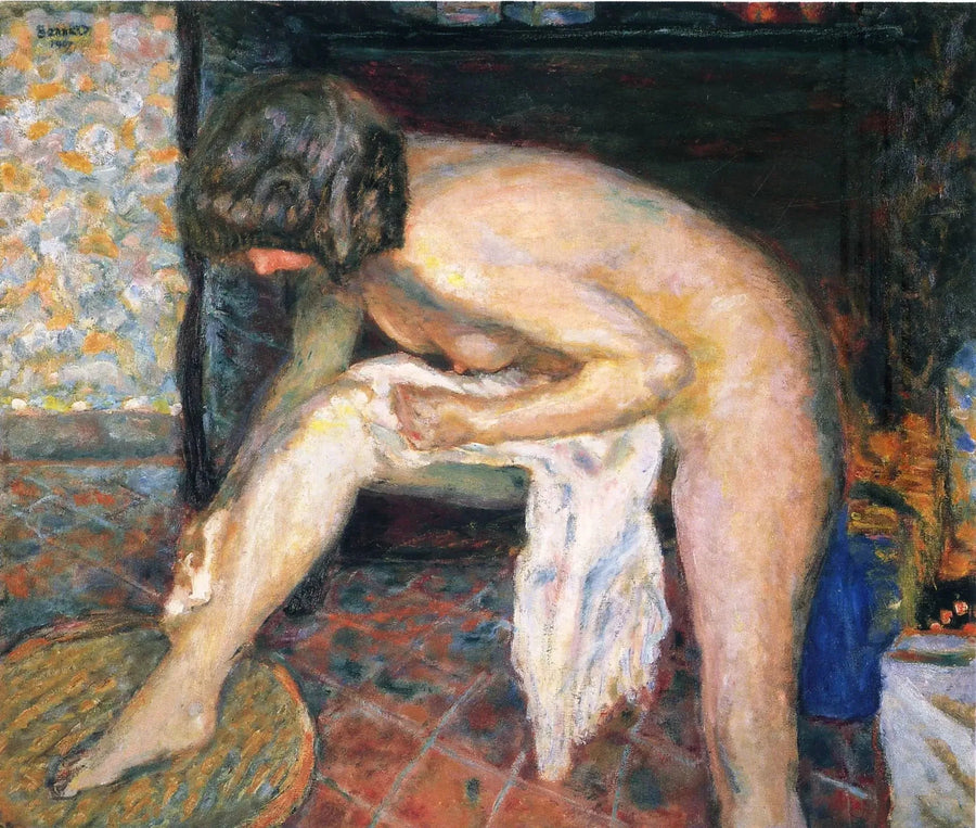 Vrouw gebogen - Pierre Bonnard