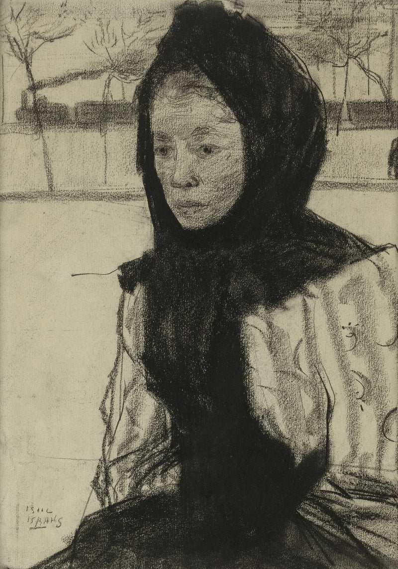 Vrouw met een hoofddoek - Isaac Israëls