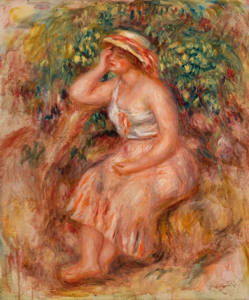 Dromerige vrouw (Dromer) - Pierre-Auguste Renoir