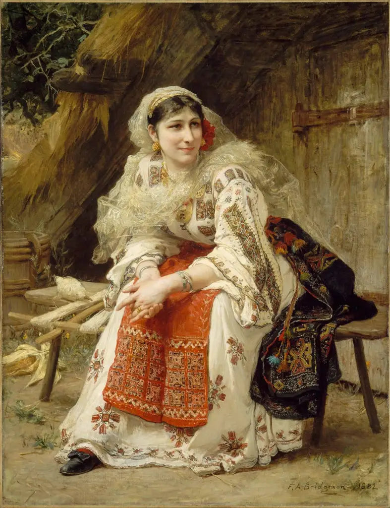 Roemeense vrouw - Frederick Arthur Bridgman

Source:
femme roumaine - Frederick Arthur Bridgman