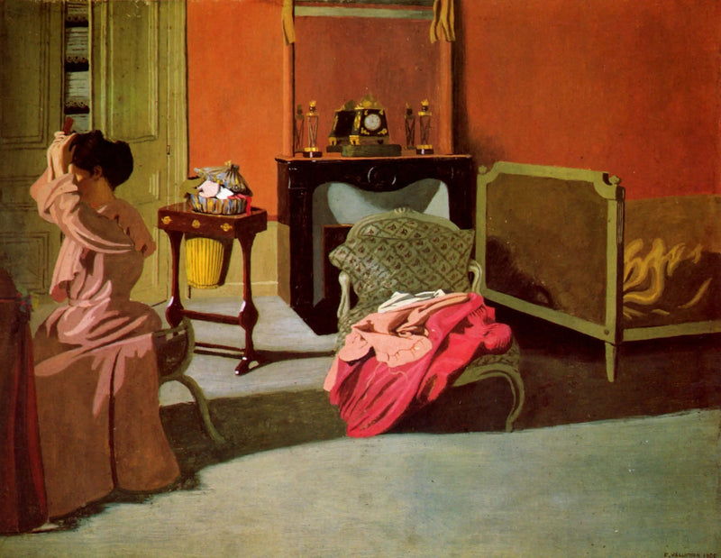 Vrouw die haar haar kamt - Félix Vallotton

Source:
Femme se coiffant - Félix Vallotton