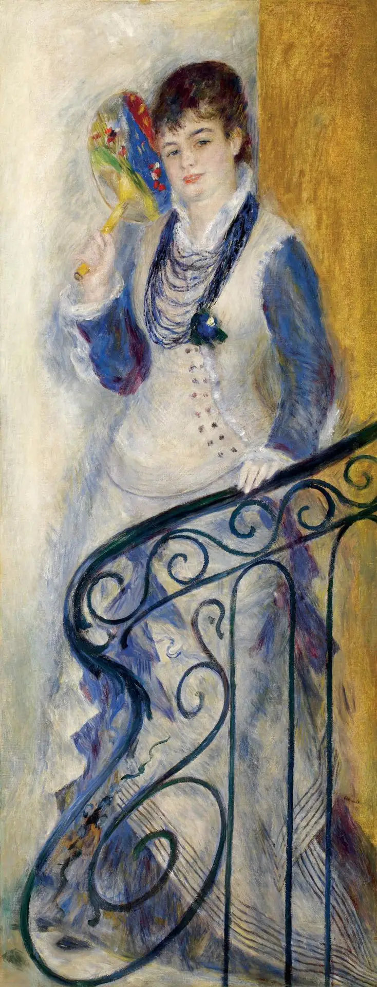 Vrouw op een trap - Pierre-Auguste Renoir