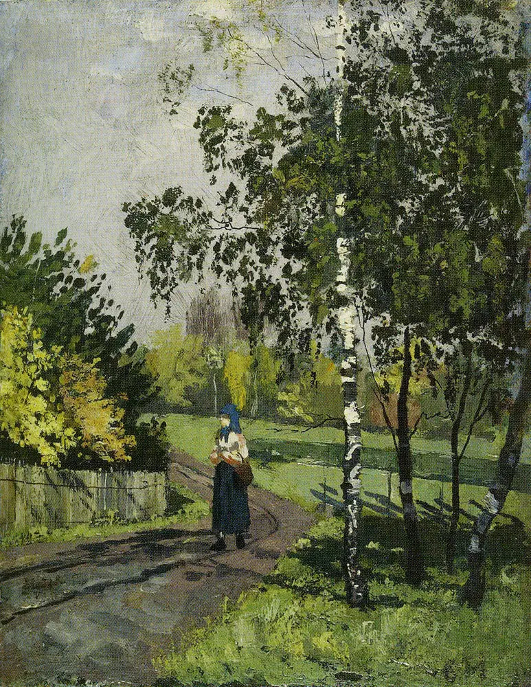 Vrouw op een landweg - Edvard Munch