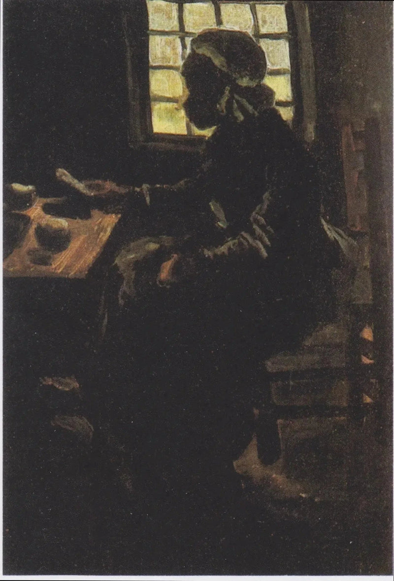 Vrouw aan tafel - Vincent van Gogh