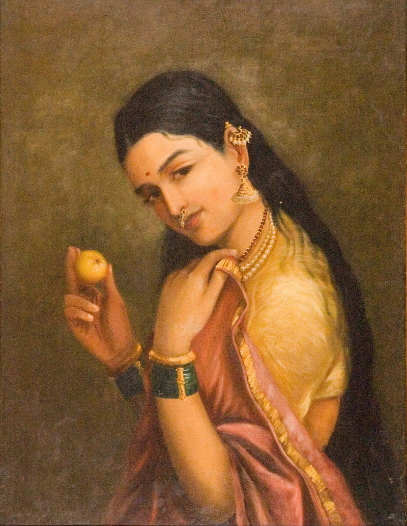 Vrouw die een fruit vasthoudt - Ravi Varmâ

Source:
Femme tenant un fruit - Ravi Varmâ