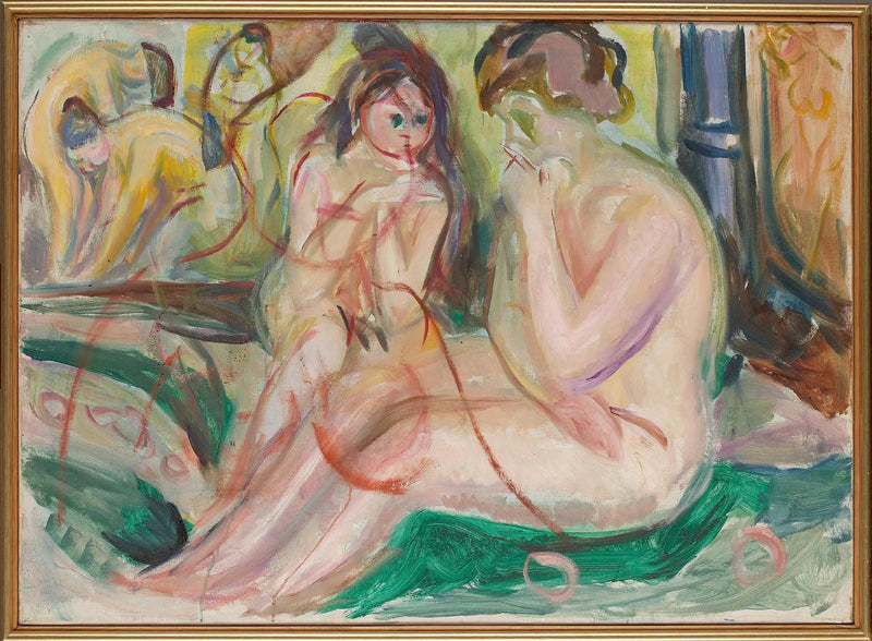 Vrouwen in bad - Edvard Munch