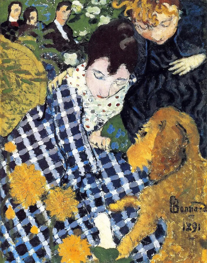 Vrouwen met hond - Pierre Bonnard