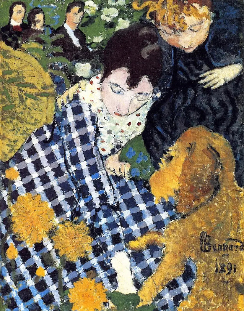 Vrouwen met hond - Pierre Bonnard
