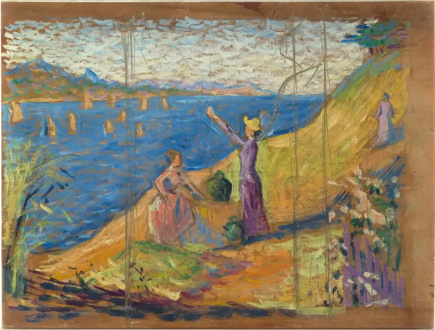 Vrouwen bij de put. Schets I - Paul Signac