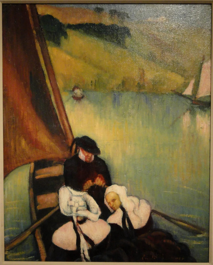 Bretonse vrouwen in een veerboot - Émile Bernard