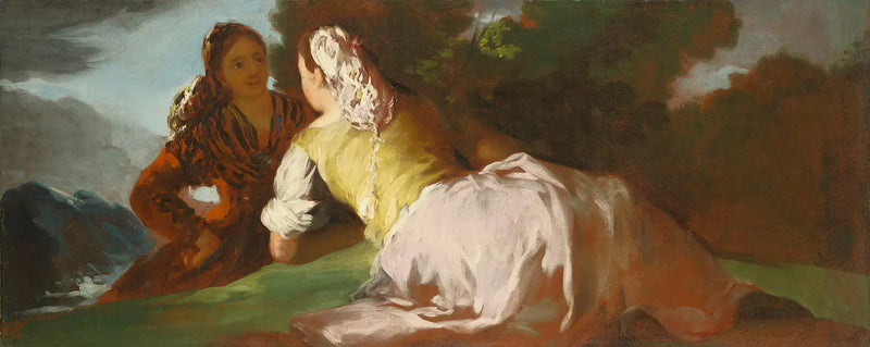 Praatende vrouwen - Francisco de Goya