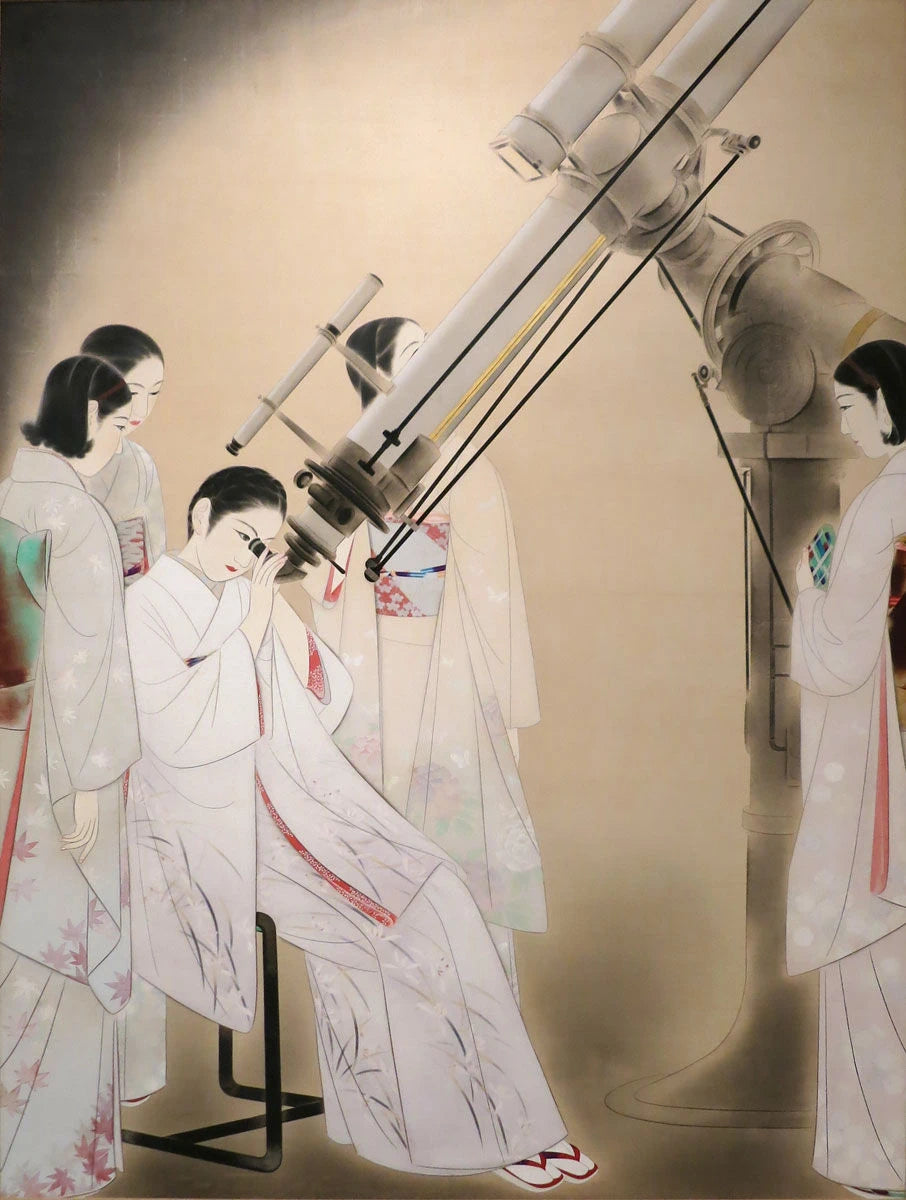 Femmes observant les étoiles, Ōta Chōu, 1936