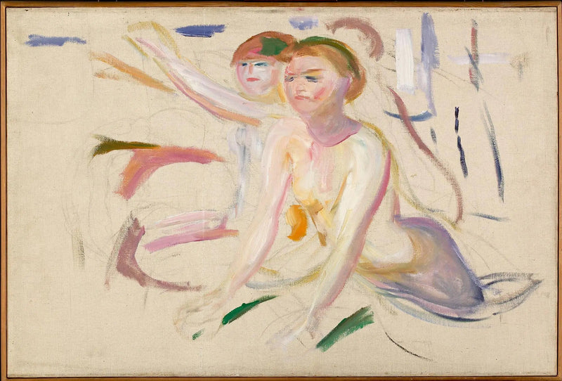 Vrouwen die zich baden - Edvard Munch