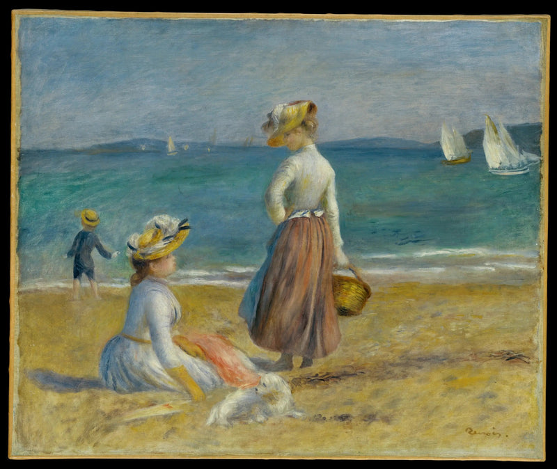 Vrouwen op het Strand - Pierre-Auguste Renoir