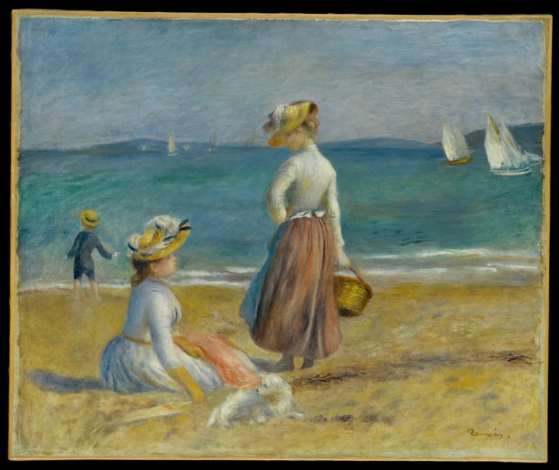Vrouwen op het Strand - Pierre-Auguste Renoir