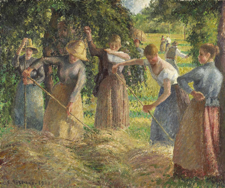 Hooiën in Éragny - Camille Pissarro