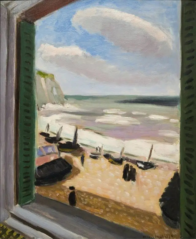 Open venster op de zee bij Étretat - Henri Matisse