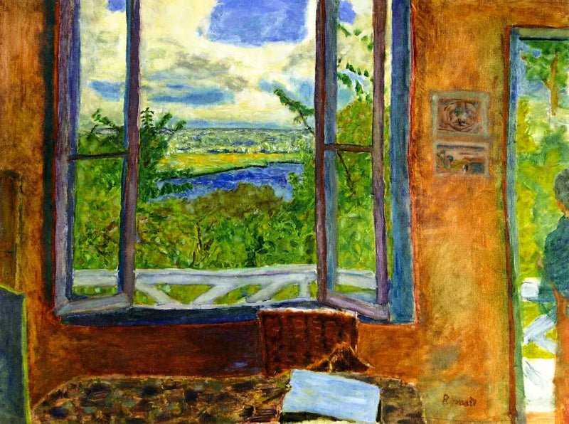 Open venster op de Seine in Vernonnet - Pierre Bonnard