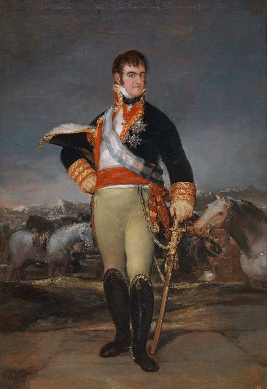 Ferdinand VII in een kamp - Francisco de Goya