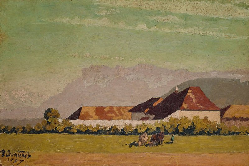 Boerderij in een landschap van de Dauphiné - Pierre Bonnard