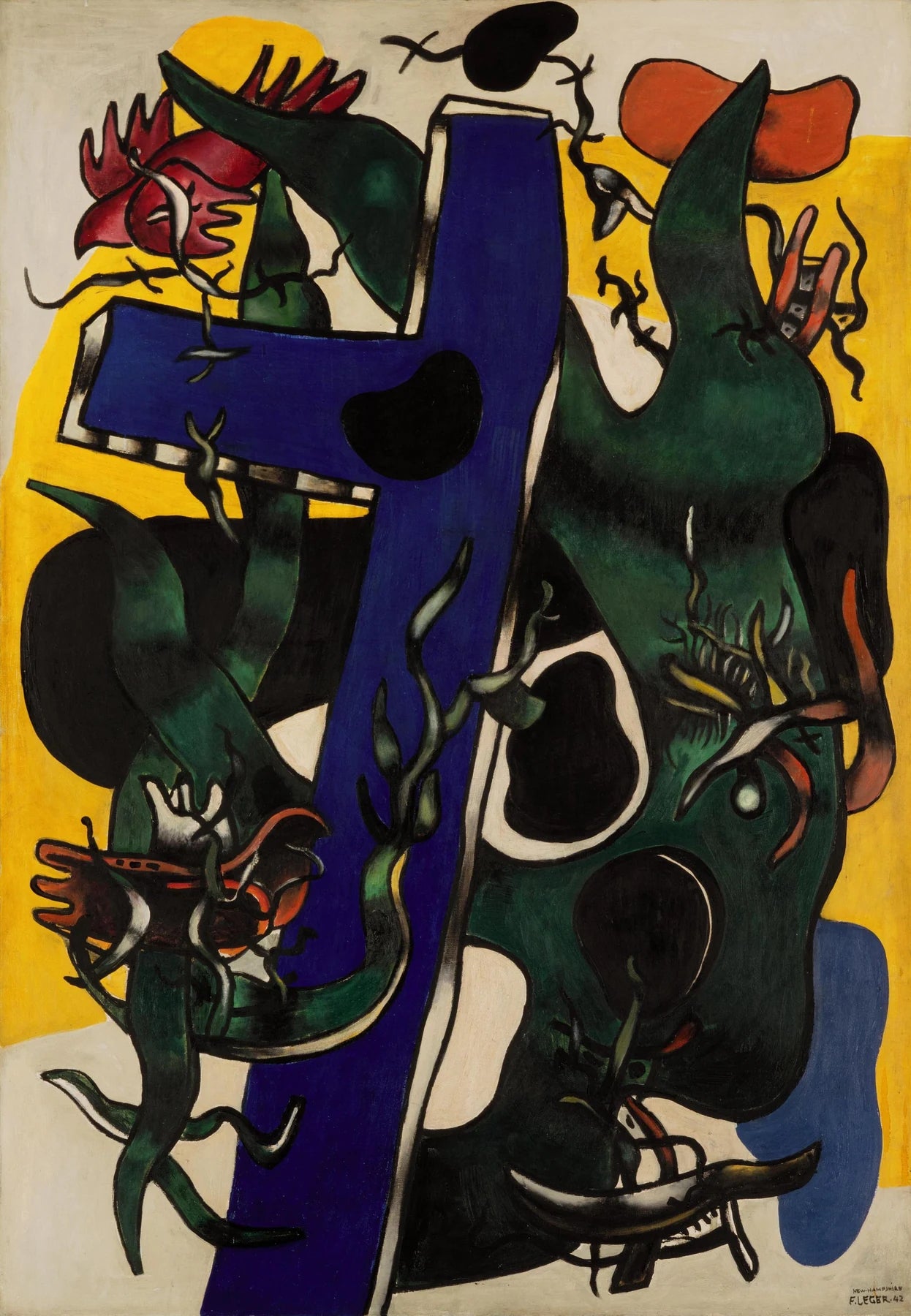 La Forêt, peinture de Fernand Léger