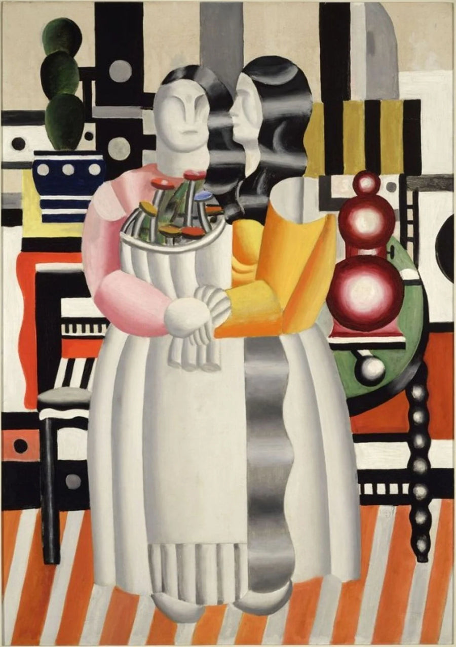 Les Deux Femmes au bouquet, peinture de Fernand Léger