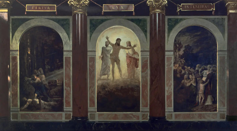 Fertur lux in tenebras - Arnold Böcklin

Source:
Fertur lux in tenebras - Arnold Böcklin