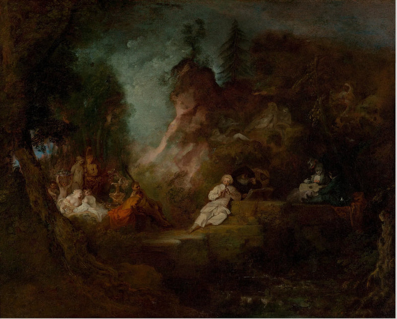 Feestelijkheden ter ere van Pan - Antoine Watteau