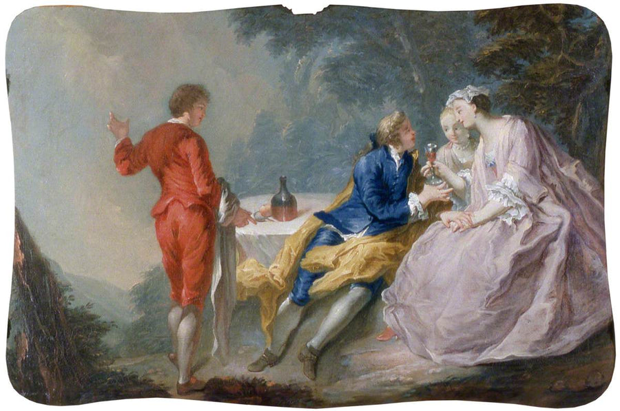 Fête galante: conversatiestuk - Antoine Watteau