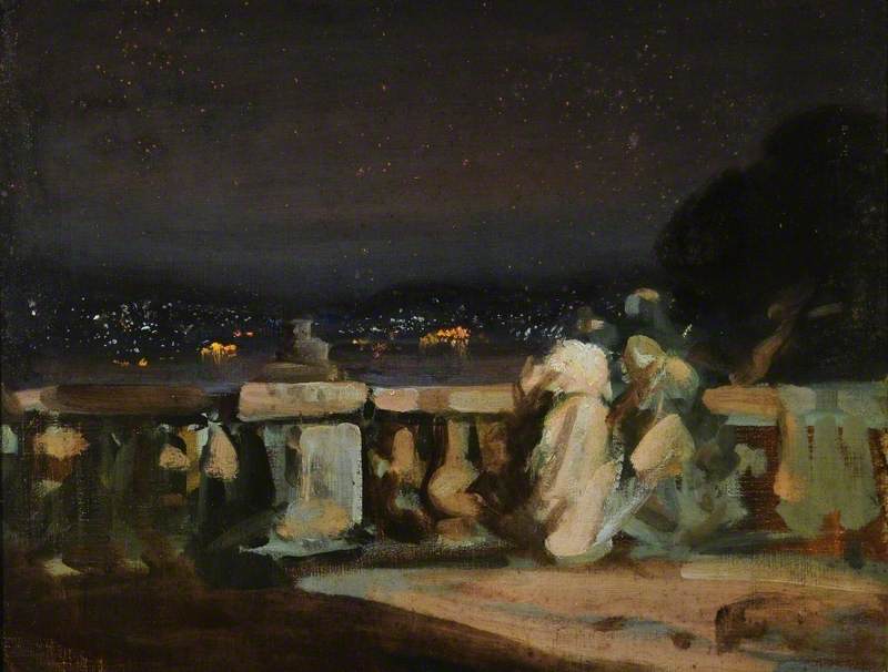 Vuurwerk in Saint-Cloud, Frankrijk - Charles Conder