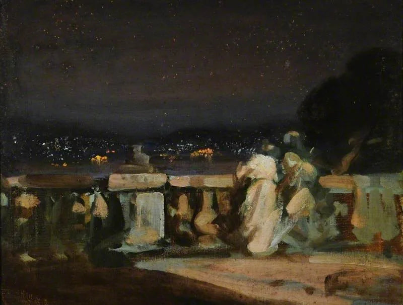 Vuurwerk in Saint-Cloud, Frankrijk - Charles Conder