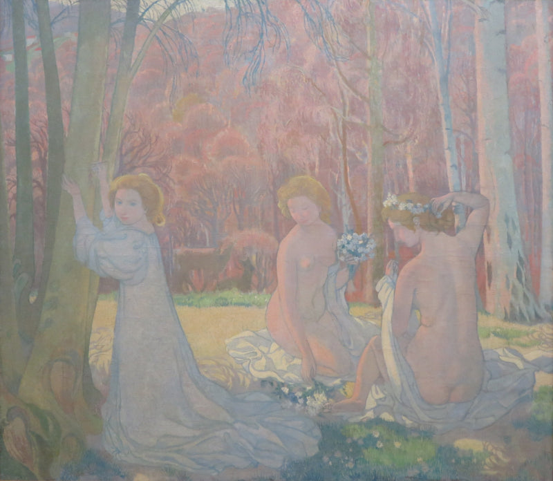  Figuren in een lentelandschap (Heilig bos) - Maurice Denis