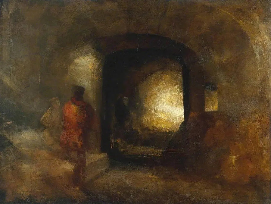 Figuren in een Gebouw - J. M. W. Turner
