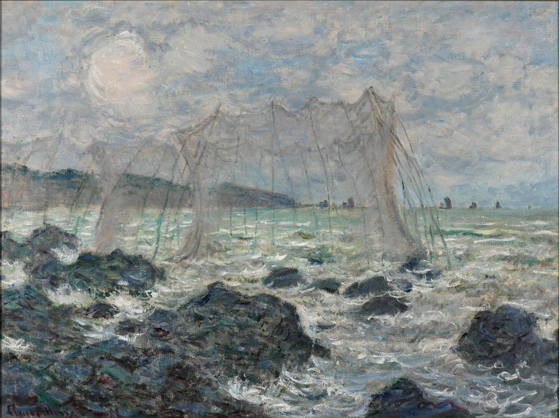 Visnetten in Pourville W768 - Claude Monet