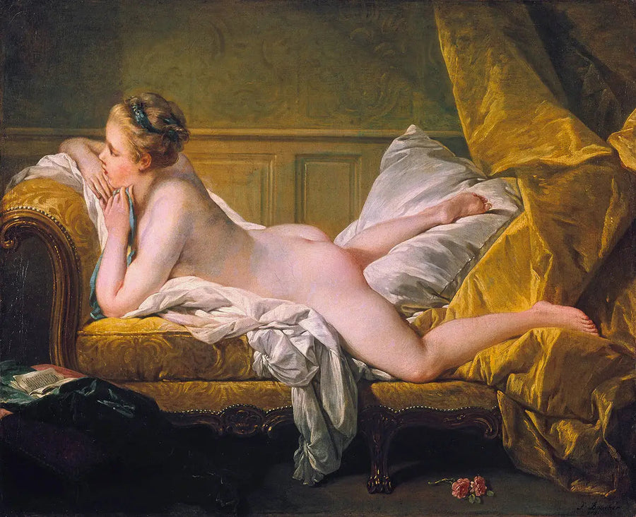 Liggend meisje - François Boucher