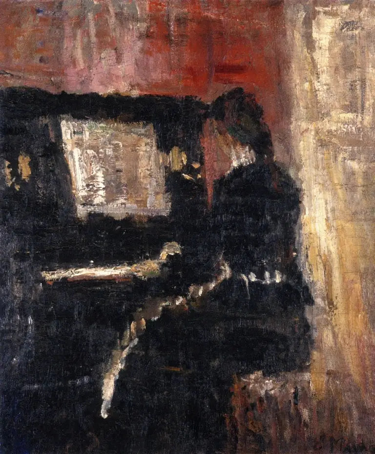 Meisje aan de piano - Edvard Munch