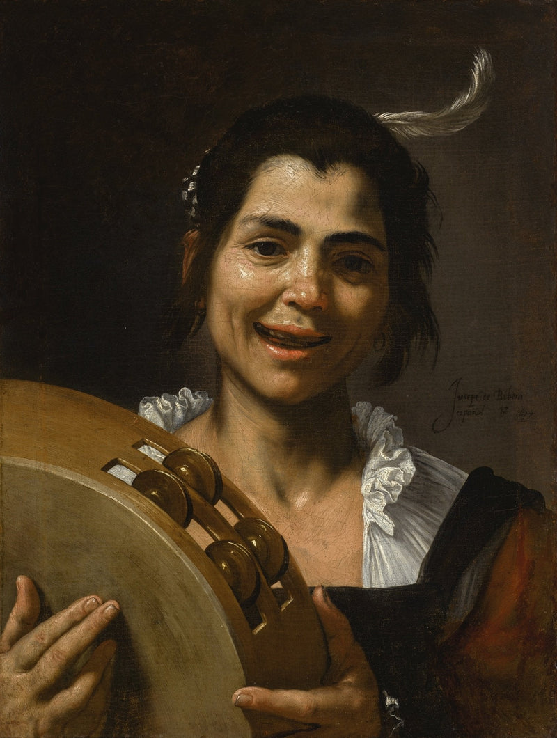 Meisje met tambourijn - Jusepe de Ribera