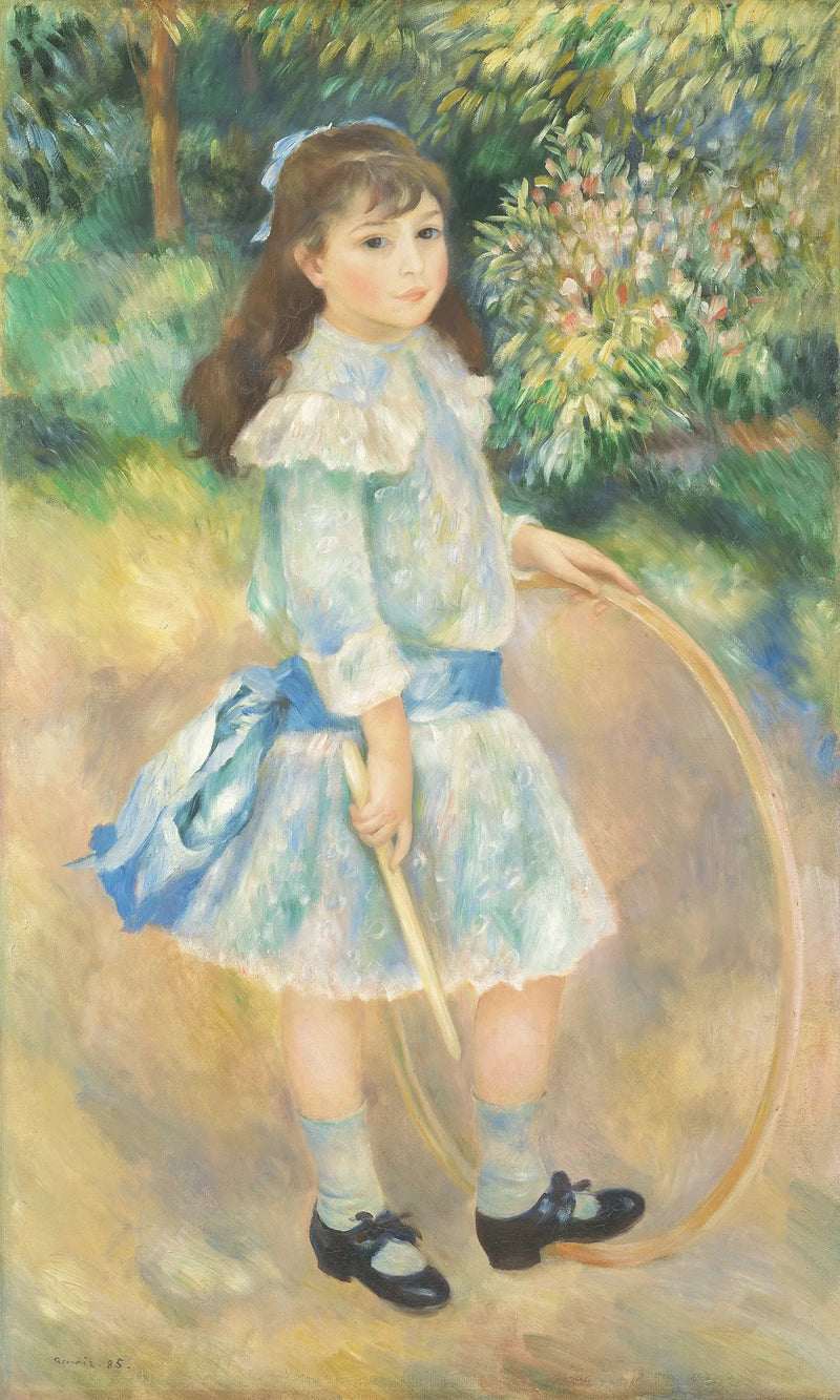 Meisje met een hoepel - Pierre-Auguste Renoir